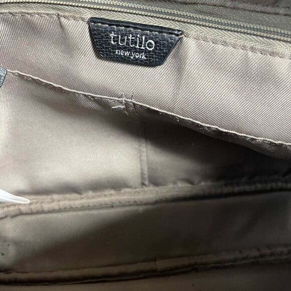 Tutilo New York gray and black Nylon crossbody bag adjustable strap - Picture 10 of 13